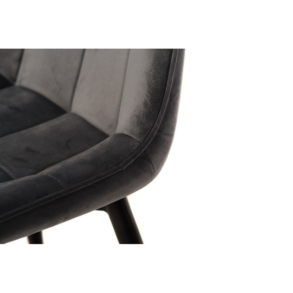 Стул кухонный Vetro N-46 Серый/Черный (VTR-1125)