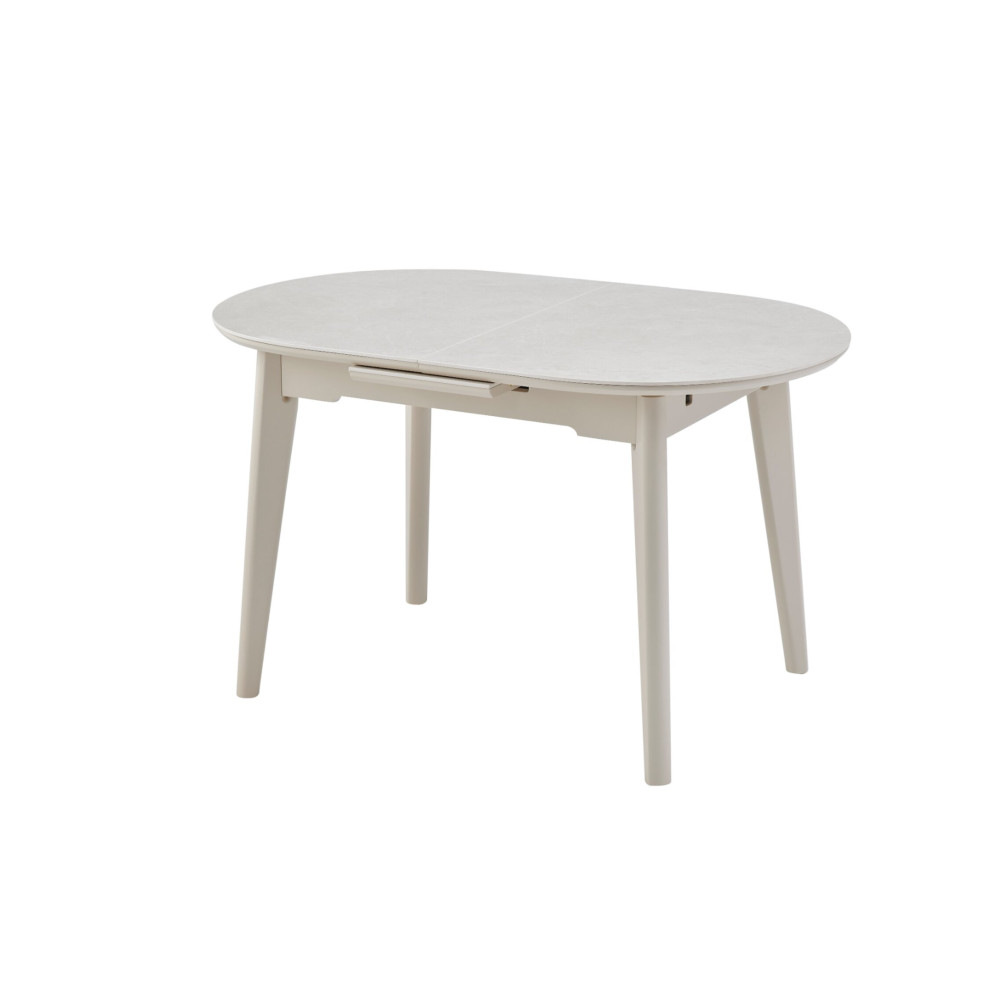 Обеденный керамический стол Vetro TM-126-1 Крема саббия/Капучино (VTR-1200)