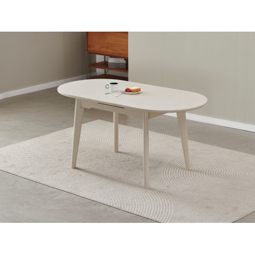 Обеденный керамический стол Vetro TM-126-1 Крема саббия/Капучино (VTR-1200)