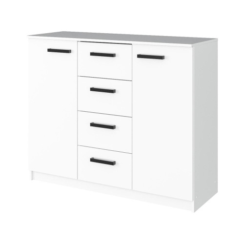 Комод в гостиную MebelStar 4+2 120x45x99 см Аляска белый (MBS-1039)