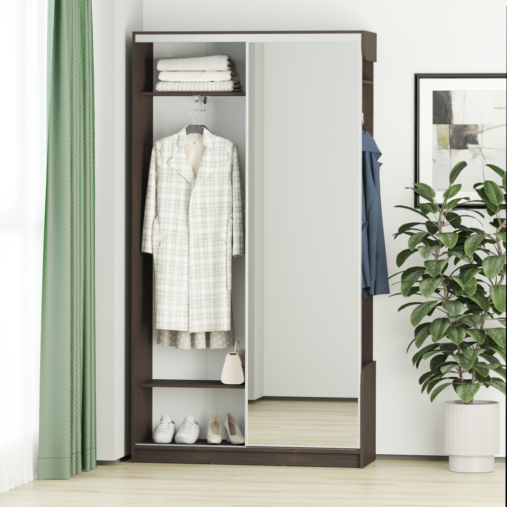 Прихожая с зеркалом MebelStar Линда 120x40x220 см Дуб ристрето (MBS-4381)