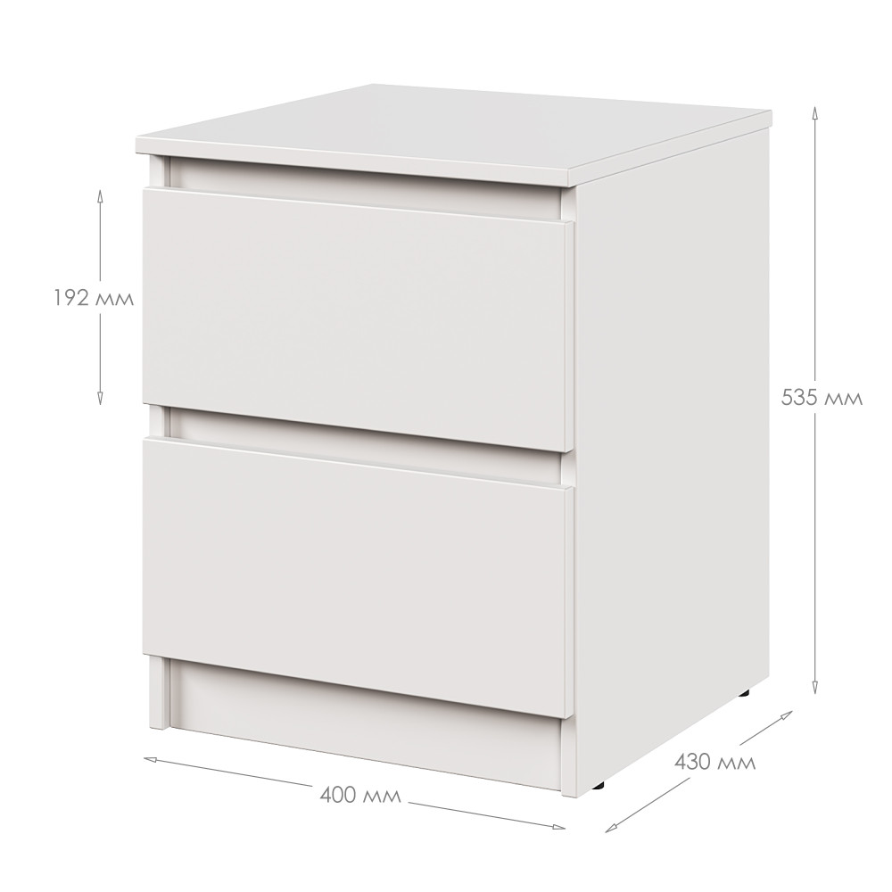 MebelStar Nightstand Neo Amber Oak, 40x43x53 cm (MBS-1189)