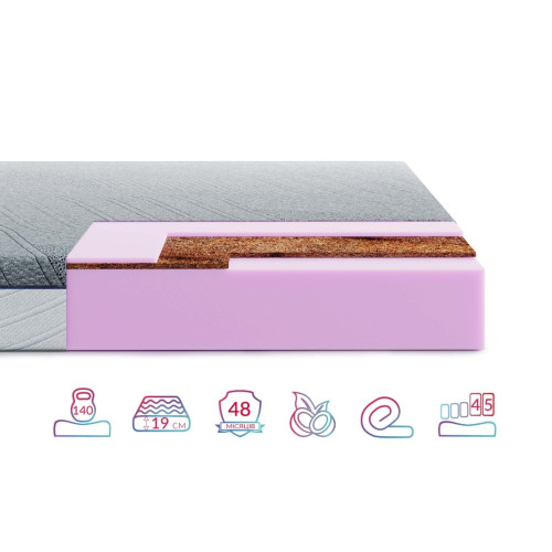 Матрас беспружинный Highfoam Noble Bellagio Primo 160x200 см (HFM-1176)