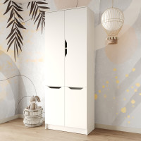 Шкаф распашной MebelStar 4Д Лилу 80x40x210 см Аляска белый (MBS-1319)