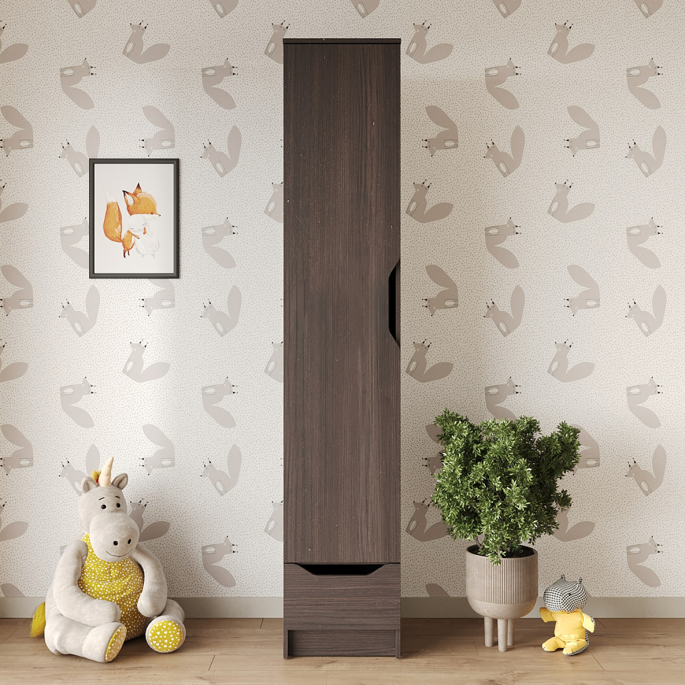 Пенал закрытый 1Д1Ш Лилу 40x40x210 см Дуб ристрето (MBS-1389)