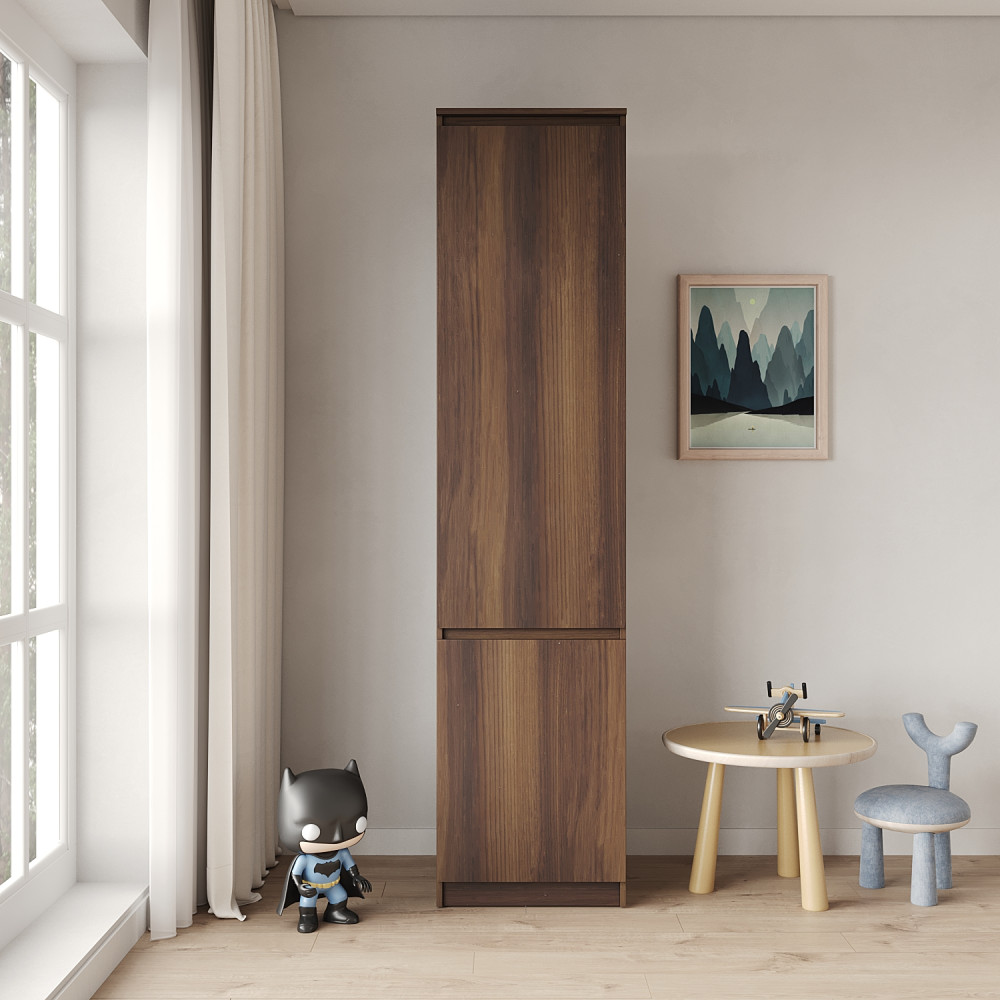 Пенал закрытый с полками MebelStar Нео 2Д 50x50x210 см Дуб янтарный (MBS-1179)