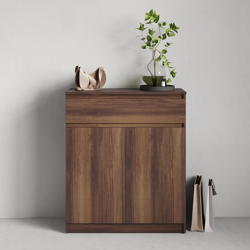 MebelStar Shoe cabinet Neo Amber oak, 80x35x95 cm (MBS-1249)