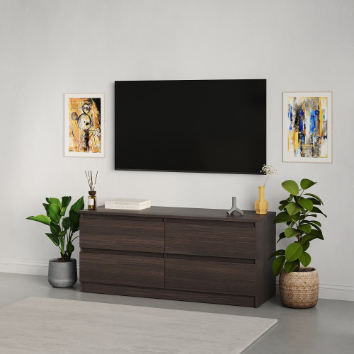 Тумба под телевизор MebelStar Нео 4Ш 120x43x53 см Дуб ристрето (MBS-1269)