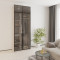 MebelStar 2-door wardrobe with mezzanine Oscar Showcase BL-B, standard Alaska gray, 100x52x260 cm (MBS-6743)