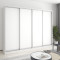 MebelStar Four-door wardrobe Combo AL 4DSP Alaska white, 270x45x210 cm (MBS-12412)