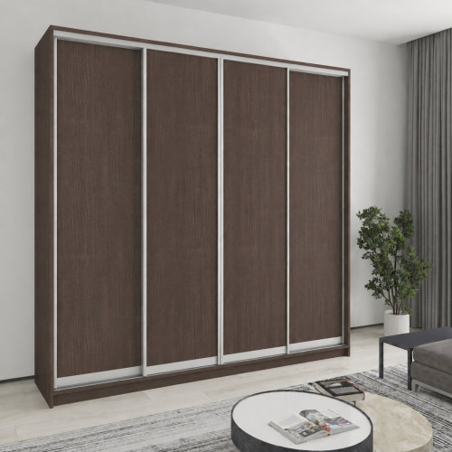 Шкаф-купе четырехдверный MebelStar Комбо AL 4ДСП 270x45x240 см Дуб ристрето (MBS-13292)