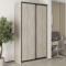 MebelStar Two-door wardrobe Standard BG 2DSP Alaska gray, 130x45x240 cm (MBS-9952)