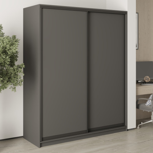 Шкаф-купе двухдверный MebelStar Комбо BG 2ДСП 170x60x210 см Антрацит (MBS-11502)
