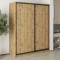 MebelStar Two-door wardrobe Standard BG 2DSP Tahoe oak, 170x45x210 cm (MBS-10892)