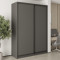 MebelStar Two-door wardrobe Combo BG 2DSP Anthracite, 170x45x240 cm (MBS-10602)