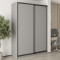 MebelStar Two-door wardrobe Combo BG 2DSP Gray mouse, 170x45x240 cm (MBS-10622)