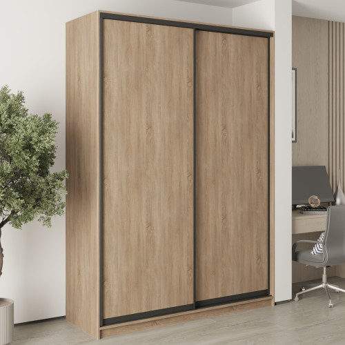 MebelStar Two-door wardrobe Combo BG 2DSP Sonoma Oak, 170x60x240 cm (MBS-10662)