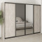 MebelStar Four-door wardrobe Standard BG 2DSP/2 Mirrors Alaska gray, 270x45x210 cm (MBS-11812)