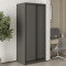 MebelStar Two-door wardrobe Standard BG 2DSP Anthracite, 90x60x210 cm (MBS-10902)