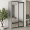 MebelStar Two-door wardrobe Standard BG 2 Mirrors Gray mouse, 140x60x240 cm (MBS-10412)