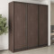 MebelStar Three-door wardrobe Combo BG 3DSP Ristreto oak, 220x60x240 cm (MBS-9542)