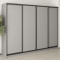MebelStar Four-door wardrobe Standard BG 4DSP Gray mouse, 270x60x210 cm (MBS-11792)