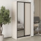MebelStar Two-door wardrobe Standard BG DSP/Mirror Cashmere, 100x60x210 cm (MBS-11092)