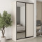 MebelStar Two-door wardrobe Standard BG DSP/Mirror Cashmere, 140x60x240 cm (MBS-10232)