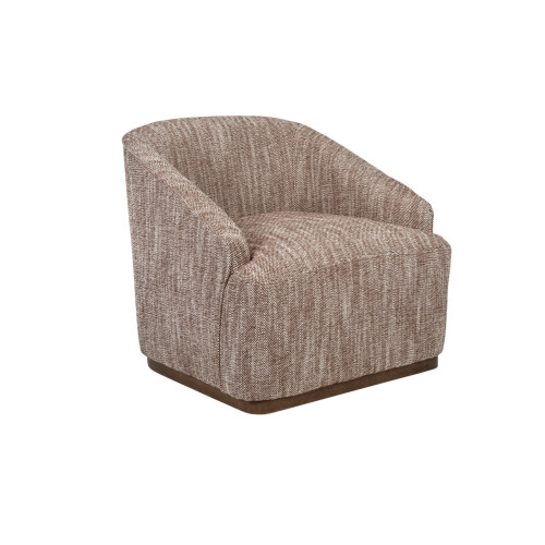 Кресло мягкое поворотное Vetro Тиволи Теплый каштан (VTR-1025)