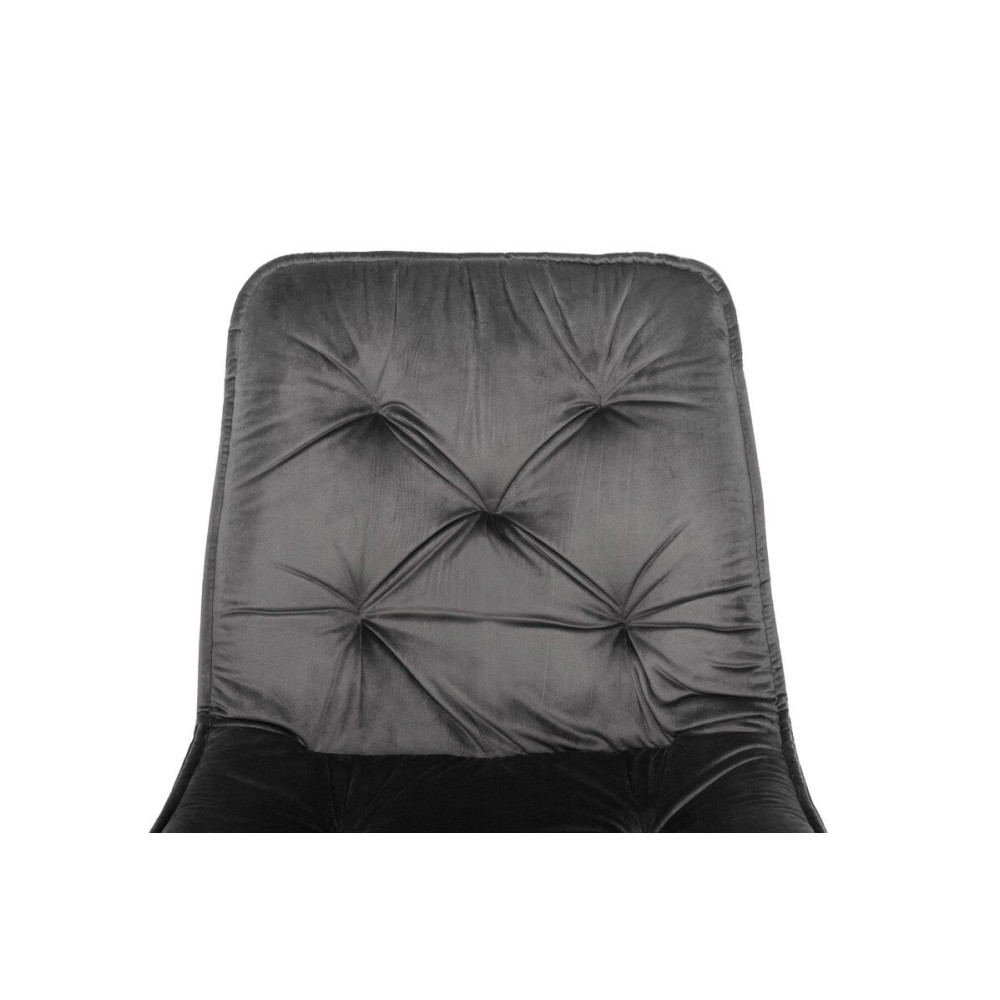 Стул кухонный Vetro M-48 Серый велюр/Черный (VTR-1076)