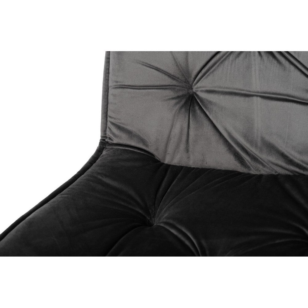 Стул кухонный Vetro M-48 Серый велюр/Черный (VTR-1076)