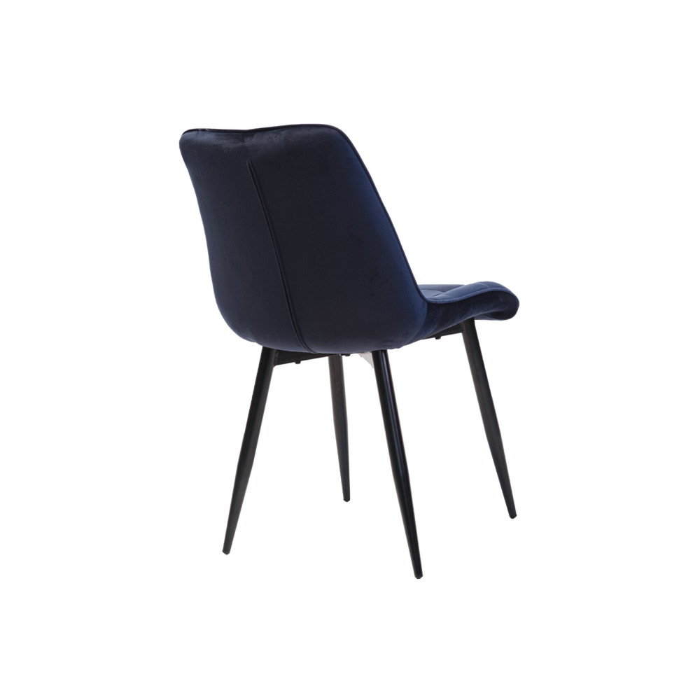 Стул кухонный Vetro N-46 Чернильно-синий/Черный (VTR-1126)