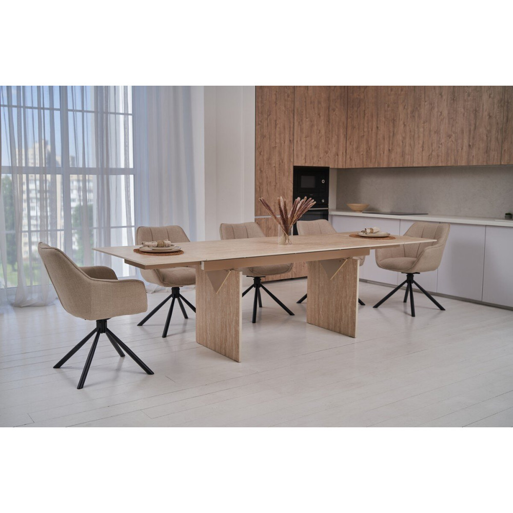 Стул поворотный Vetro R-69 Айвори/Черный (VTR-1169)