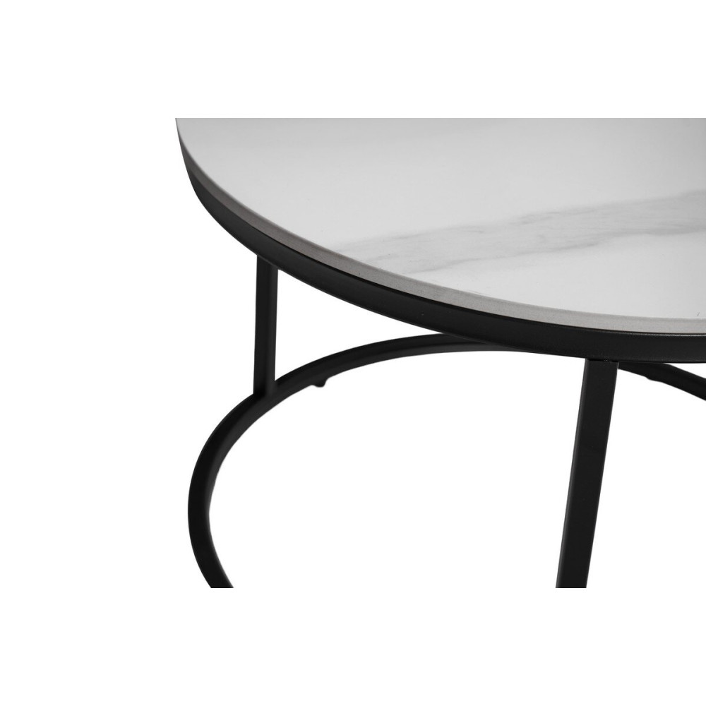 Комплект журнальных столов Vetro CT-35 Лоренза Каса белый/Черный (VTR-1179)