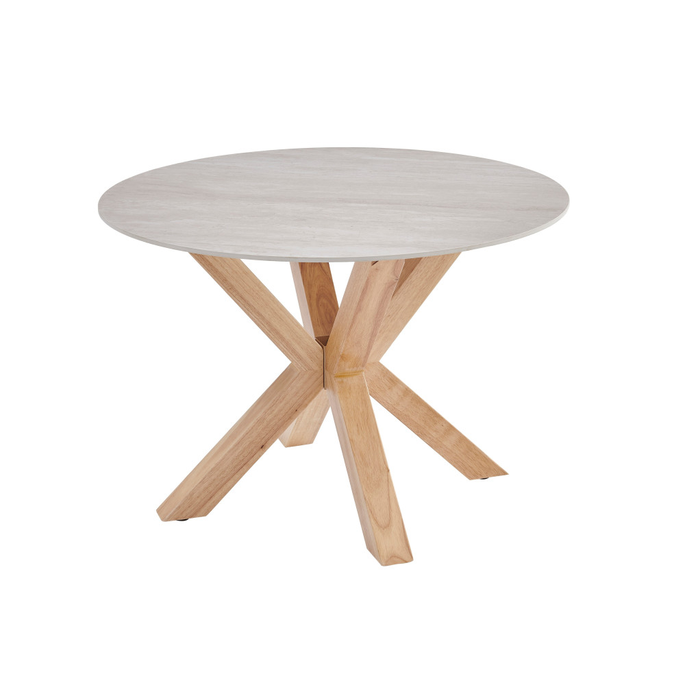 Обеденный керамический стол Vetro TM-237 Вуд вейн/Натуральный каучук (VTR-1201)