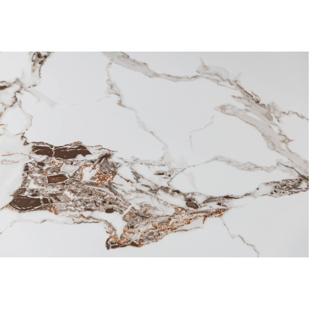 Обеденный керамический стол Vetro TM-98-1 Панда вайт/черный (VTR-1231)