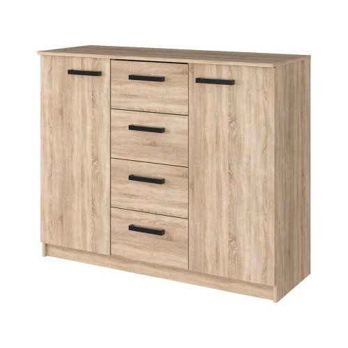 Комод в гостиную MebelStar 4+2 120x45x99 см Дуб сонома (MBS-1040)