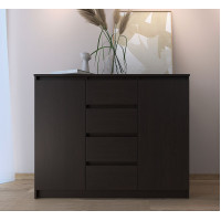Комод в спальню MebelStar Нео 2Д4Ш 120x43x98 см Венге темный (MBS-1060)