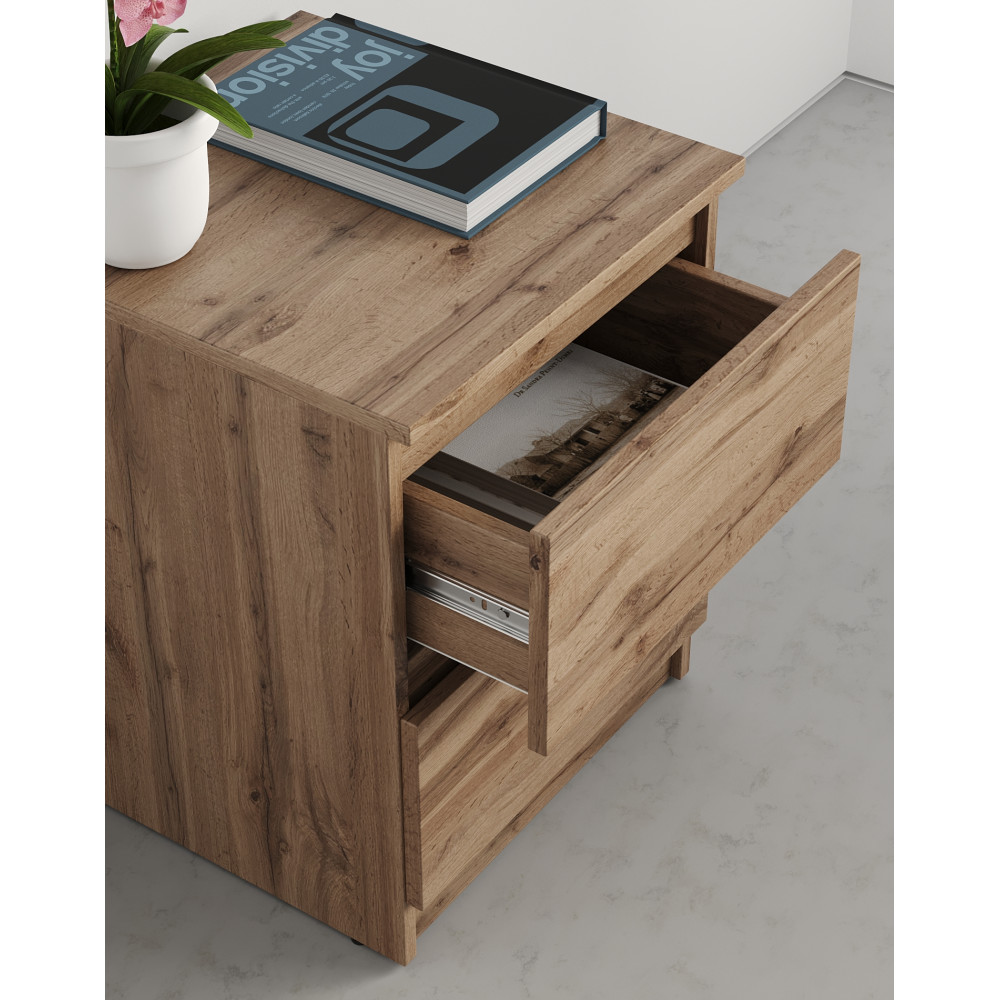 Прикроватная тумба MebelStar Нео 40x43x53 см Дуб тахо (MBS-1180)