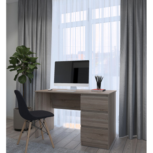 Письменный стол MebelStar Нео СК-3 120x60x75,5 см Трюфель (MBS-1220)