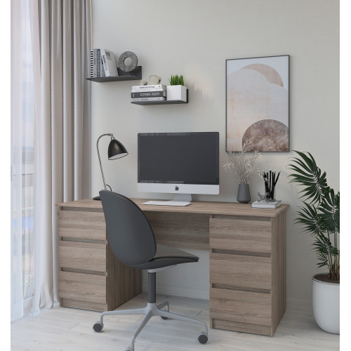 Письменный стол MebelStar Нео СК-6 160x60x75,5 см Трюфель (MBS-1230)