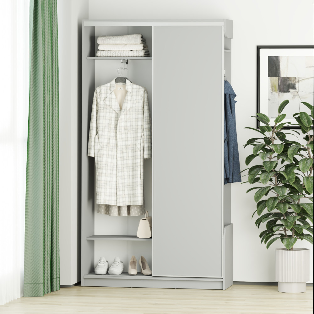 Прихожая MebelStar Линда 120x40x220 см Серая мышка (MBS-4372)