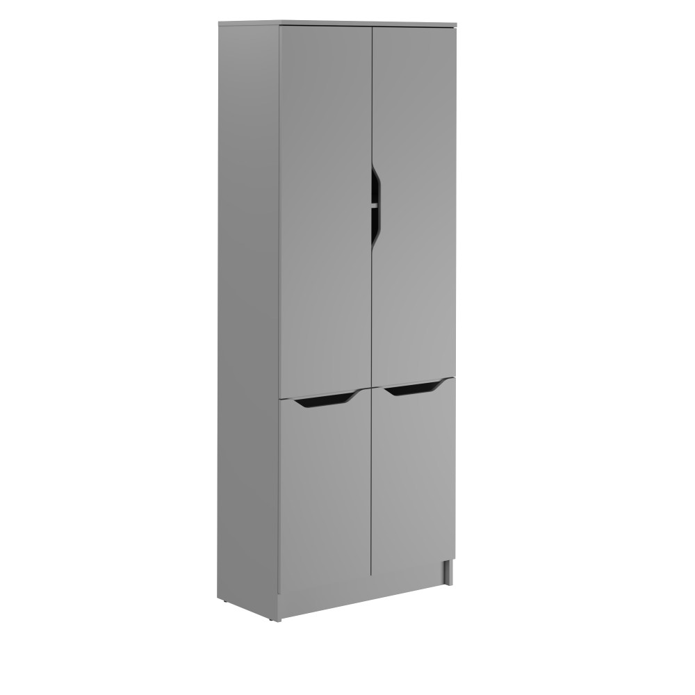 Шкаф распашной MebelStar 4Д Лилу 80x40x210 см Антрацит (MBS-1410)