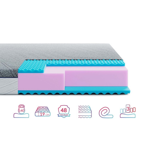 Матрас беспружинный Highfoam Noble Bellagio Bello 140x200 см (HFM-1167)