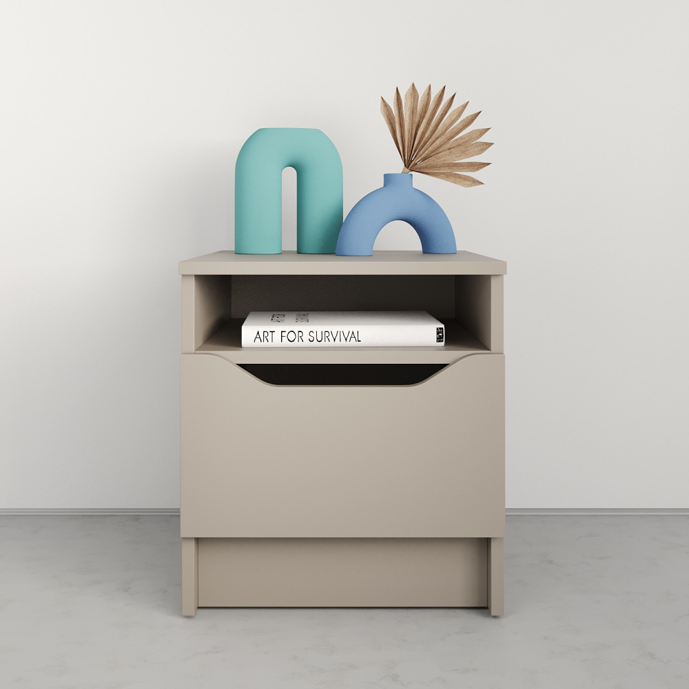 Прикроватная тумба MebelStar Лилу 40x40x44,5 см Кашемир (MBS-1310)