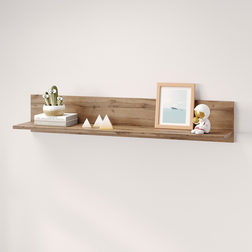 Полка открытая MebelStar Лилу 110x22x20 см Дуб тахо (MBS-1360)