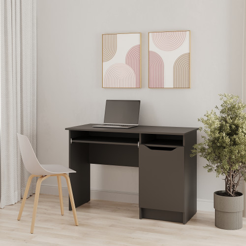 MebelStar Desk Lilu Anthracite, 110x50x75 cm (MBS-1370)