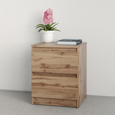 MebelStar Nightstand Neo Tahoe Oak, 40x43x53 cm (MBS-1180)