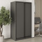 MebelStar Two-door wardrobe Standard BG 2DSP Anthracite, 110x45x210 cm (MBS-10823)