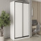 MebelStar Two-door wardrobe Uni BG 2DSP Alaska white, 120x45x240 cm (MBS-10453)